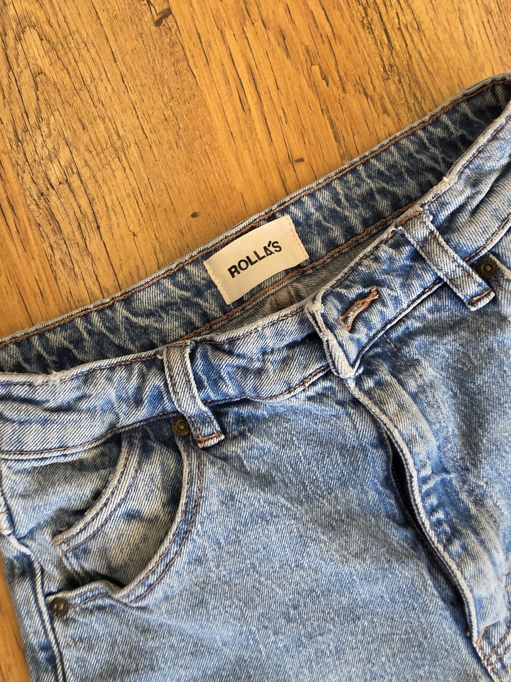 ✨️Rolla's High Rise Straight Leg Jeans Mid Wash Blue Size✨️